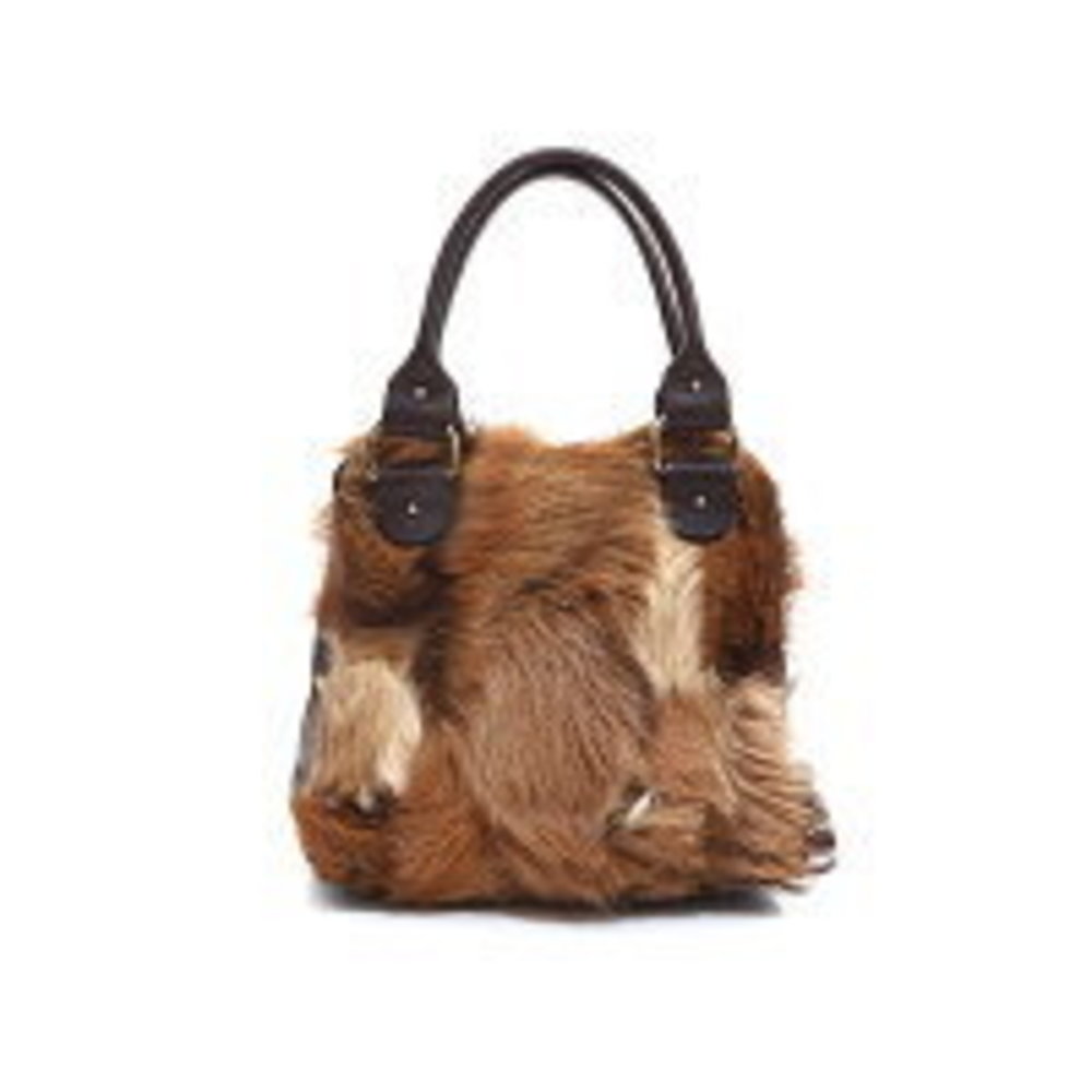 FENDI Fox fur Handbag beige